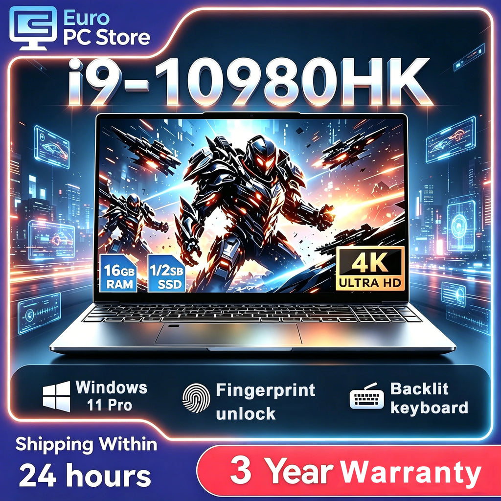 Portátil Gaming 15.6'' Intel Core i9 | 16GB RAM | SSD hasta 2TB | FHD 1080P | Huella Dactilar | Windows 11 Pro