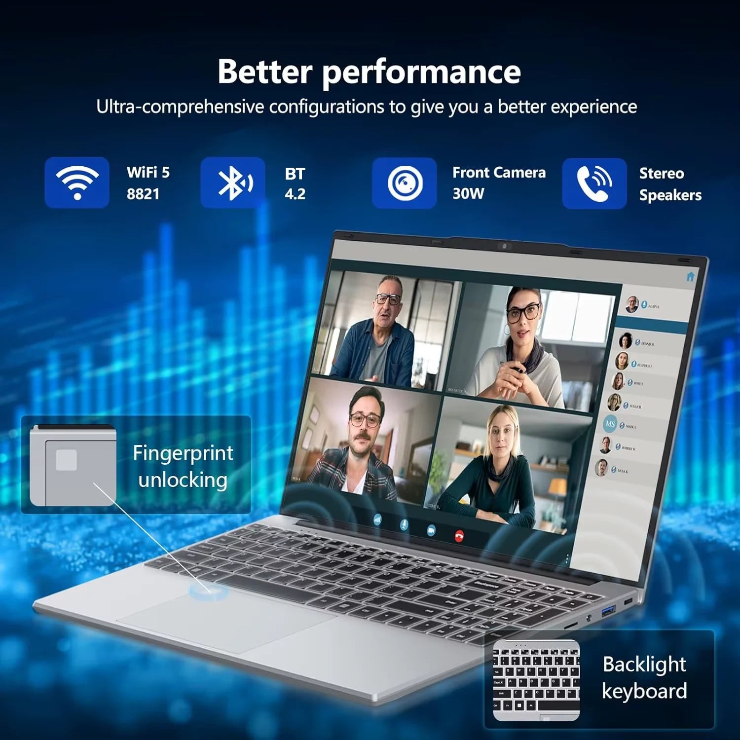 Portátil Gaming 15.6'' Intel Core i9 | 16GB RAM | SSD hasta 2TB | FHD 1080P | Huella Dactilar | Windows 11 Pro
