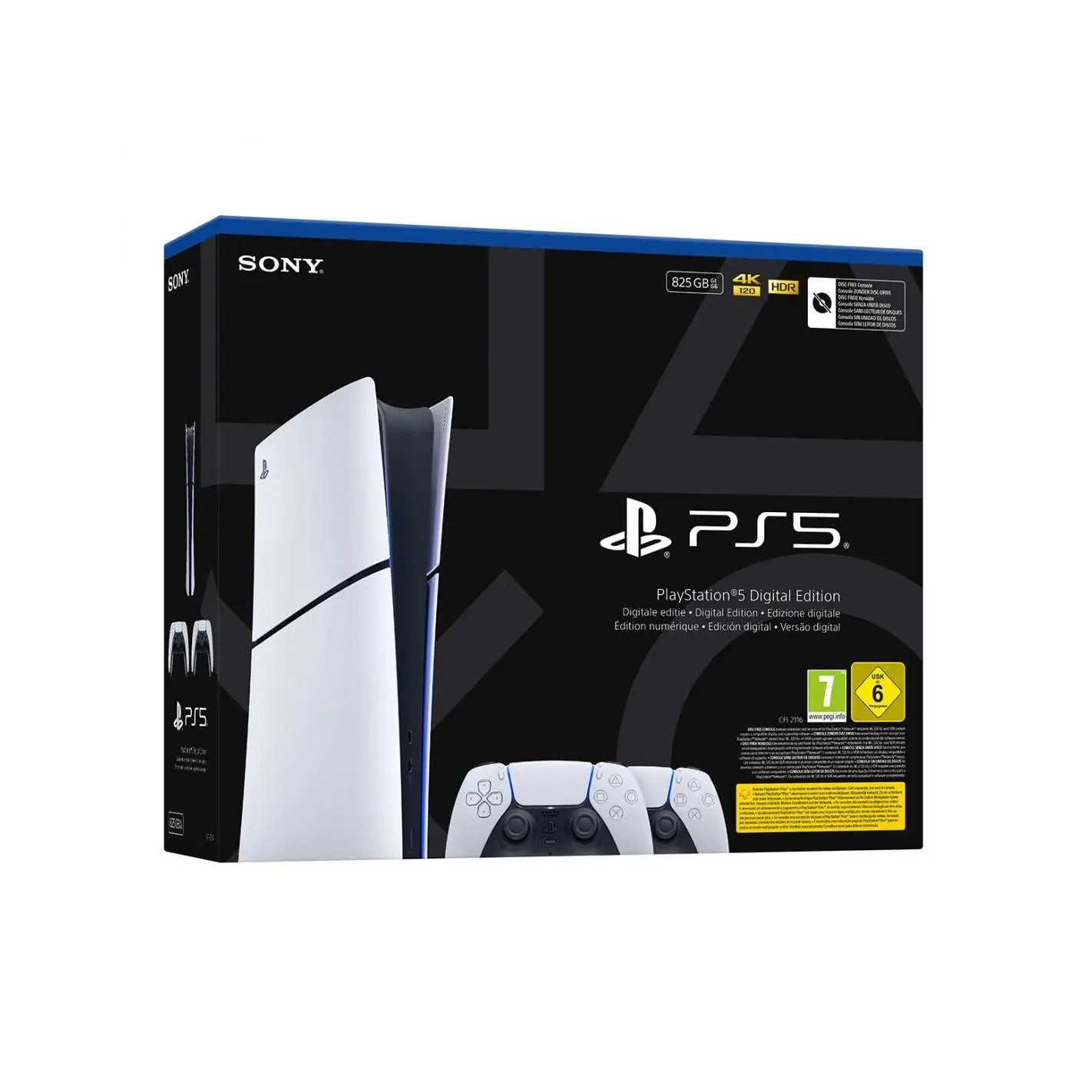 PlayStation 5 Slim Digital 825GB Chasis E | SSD Ultra-Rápido | Ray Tracing | Audio 3D | PS5