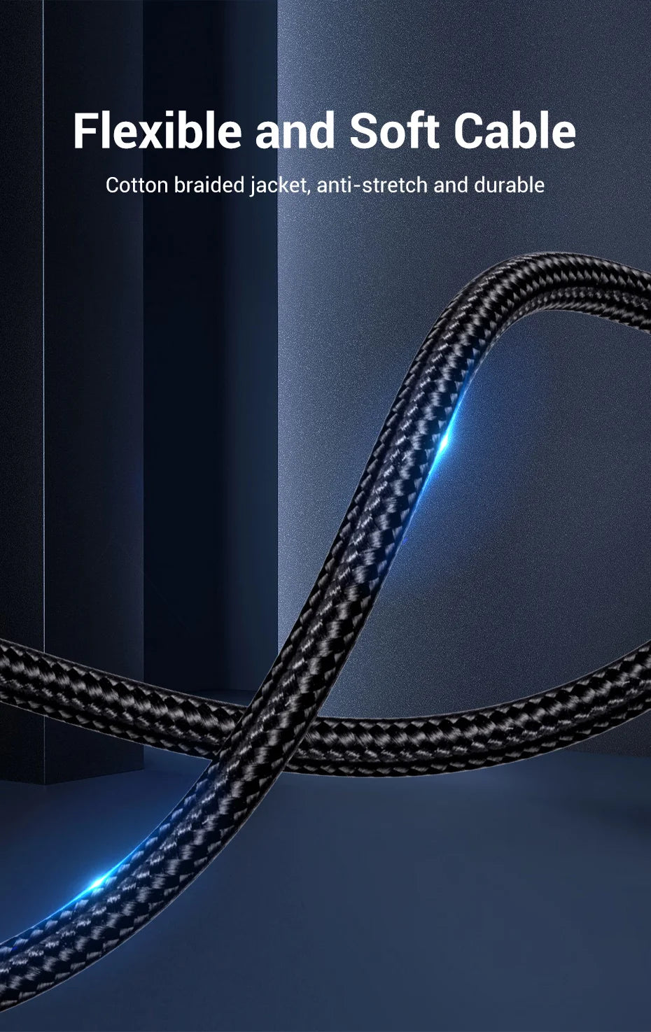Cable de Audio Vention 3.5mm a 2 RCA | Splitter AUX para Amplificador, TV, Smartphone y Sistema HiFi