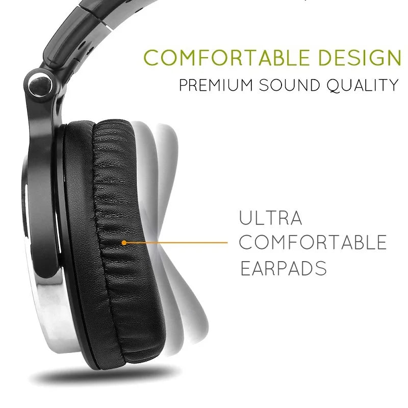 Auriculares Oneodio Pro10 Over-Ear | Estudio y DJ | Hi-Res | Cable Desmontable | Con Micrófono