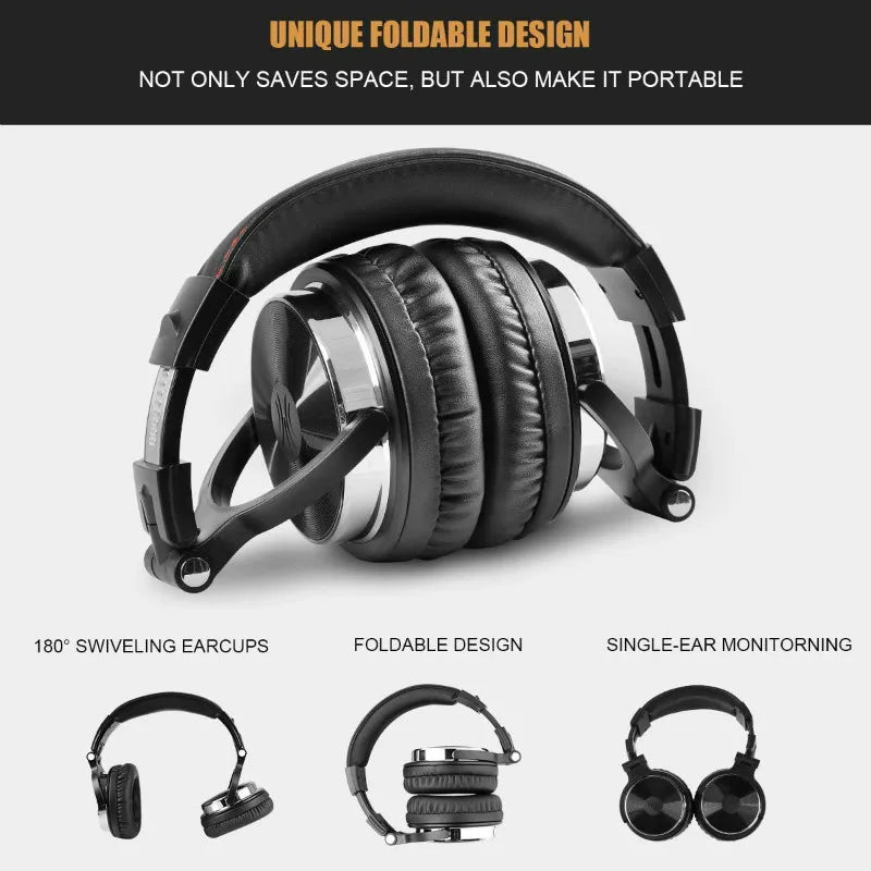 Auriculares Oneodio Pro10 Over-Ear | Estudio y DJ | Hi-Res | Cable Desmontable | Con Micrófono