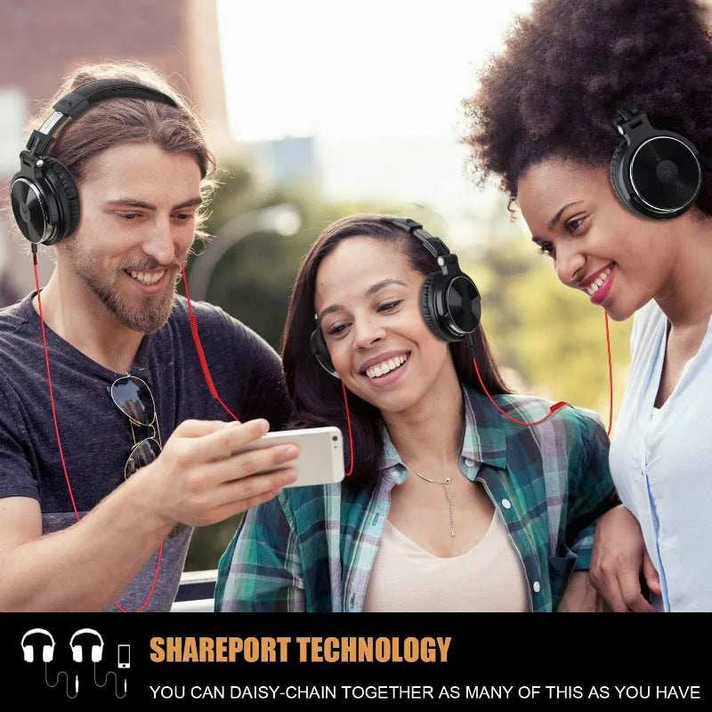 Auriculares Oneodio Pro10 Over-Ear | Estudio y DJ | Hi-Res | Cable Desmontable | Con Micrófono
