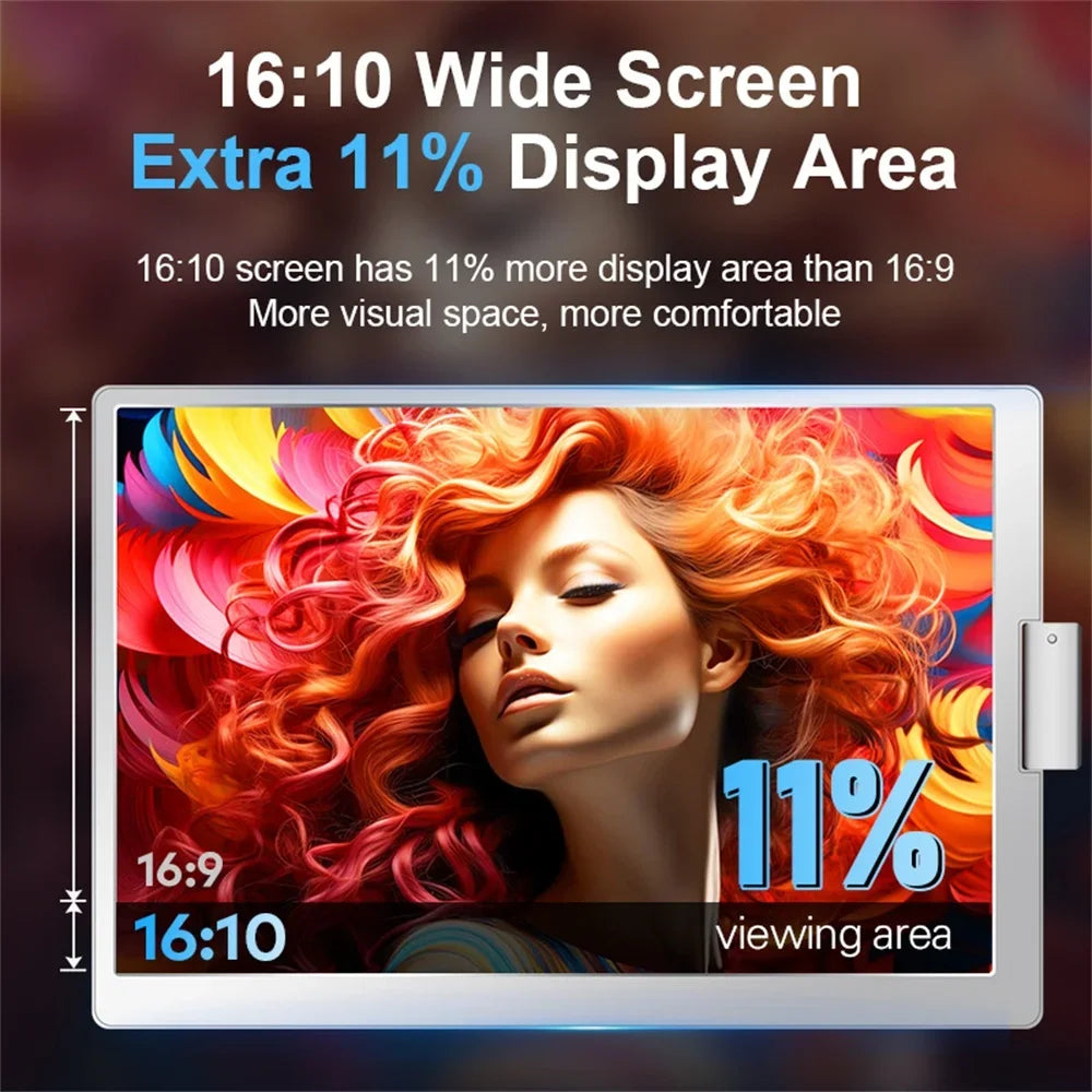 Extensor Doble Pantalla FHD IPS Gaming Portátil | Alta Definición 14 a 16 Pulgadas | Rospider