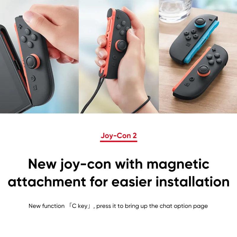 Nintendo Switch 2 Pantalla 7.9" 120Hz | Joy-Con 2 | 3 Modos de Juego | Compatible Switch 1