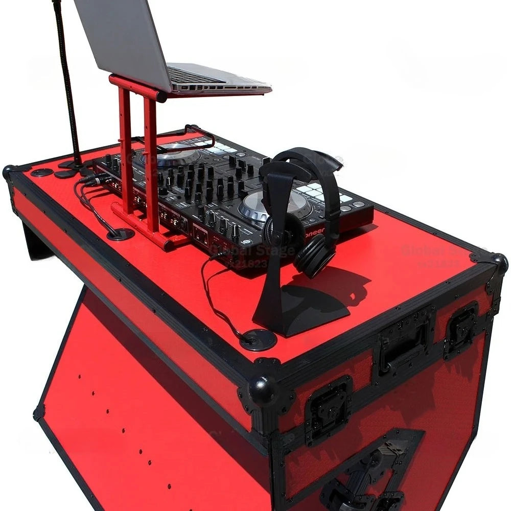 Mesa Coffin Table DJ Aluminio con Ruedas | Flight Case Profesional para Mezclador Pioneer | Varios Colores