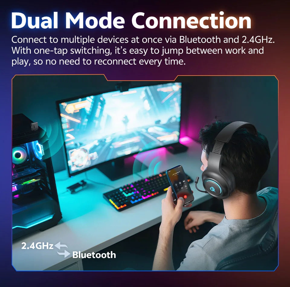 Auriculares Gaming V200 Sonido Envolvente 7.1 | Micrófono | LED | Compatible PC PS4 PS5 Xbox