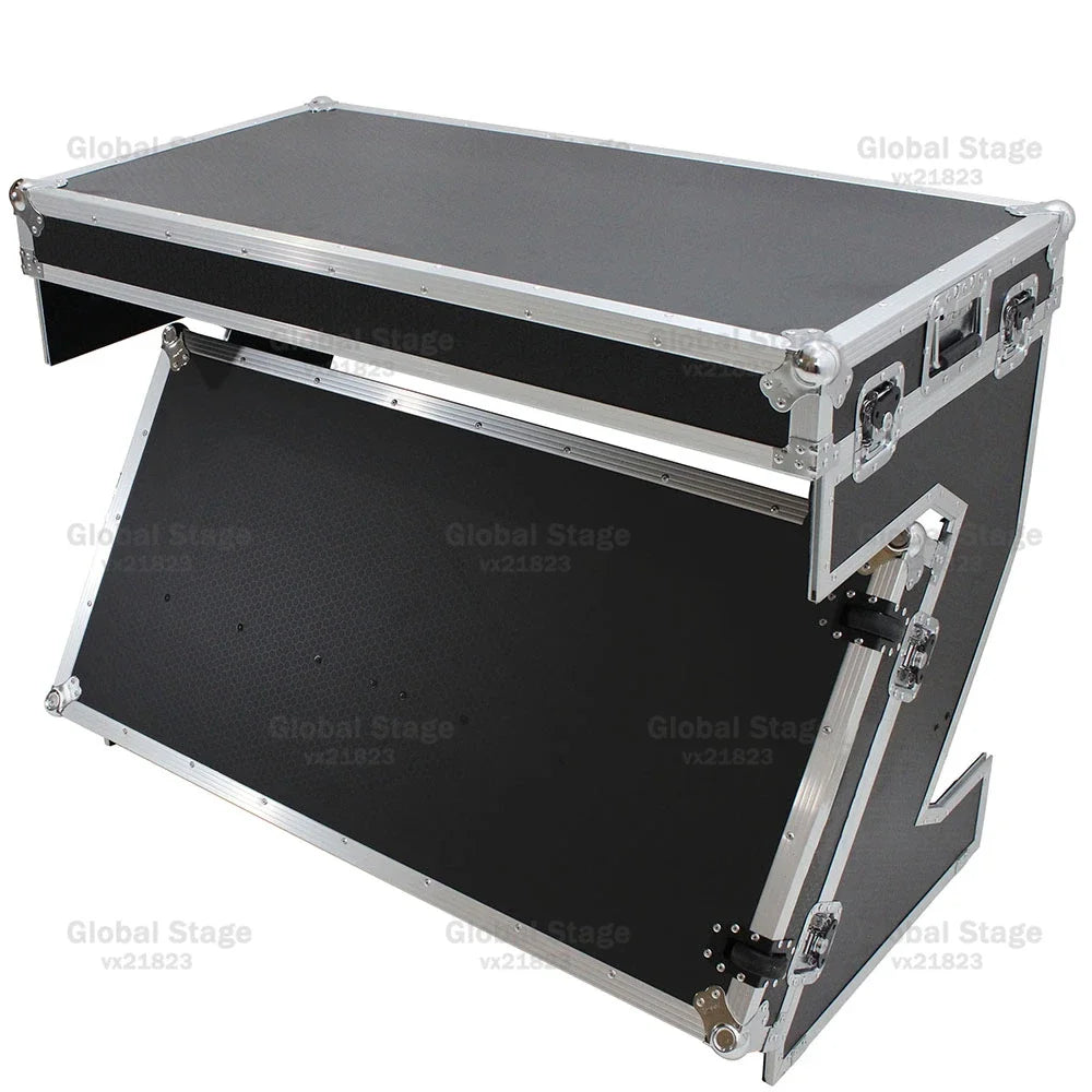 Mesa Coffin Table DJ Aluminio con Ruedas | Flight Case Profesional para Mezclador Pioneer | Varios Colores