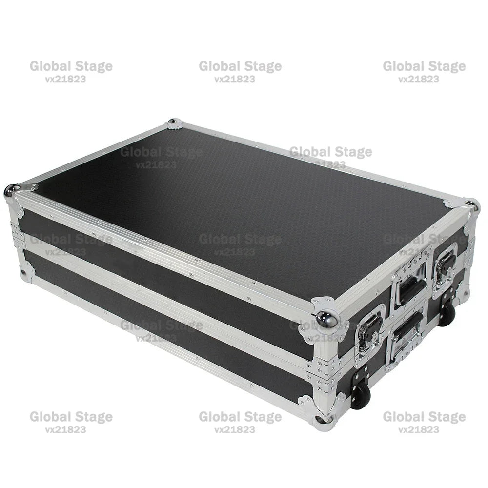 Mesa Coffin Table DJ Aluminio con Ruedas | Flight Case Profesional para Mezclador Pioneer | Varios Colores