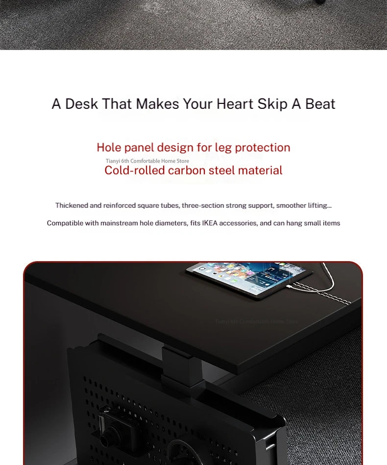 Mesa Escritorio Eléctrico Regulable en Altura | Diseño Moderno Khaki | Home Office y Gaming | FYCD
