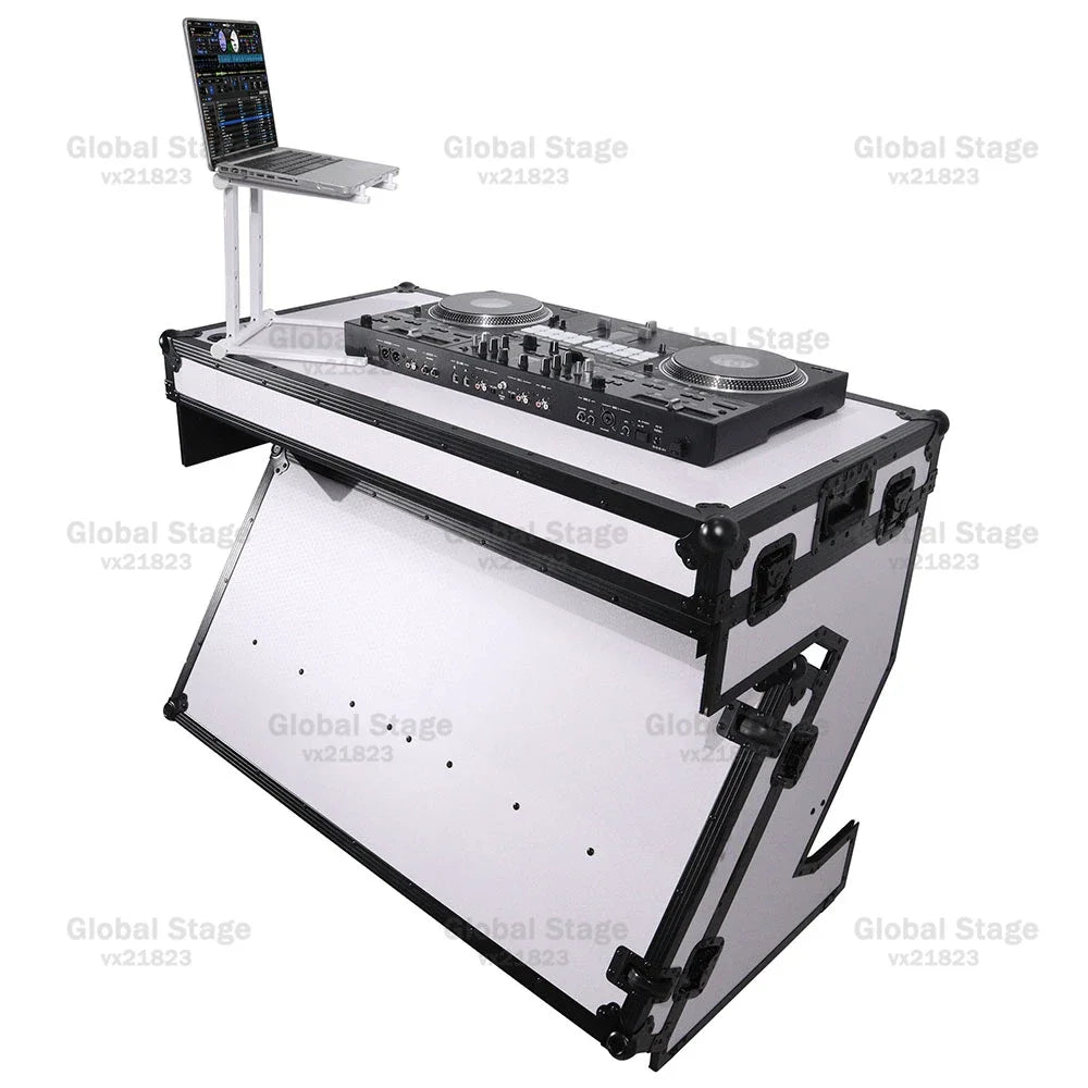 Mesa Coffin Table DJ Aluminio con Ruedas | Flight Case Profesional para Mezclador Pioneer | Varios Colores