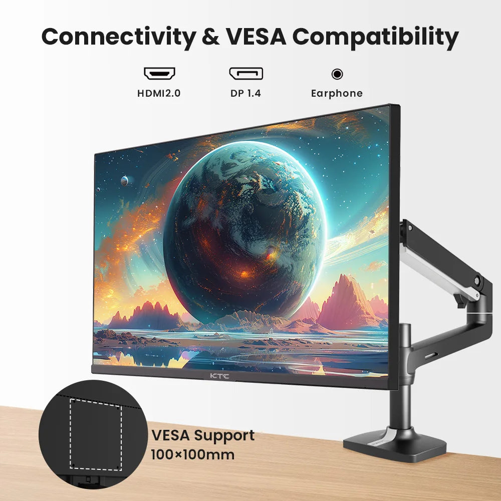Monitor Gaming KTC H27T27 27'' QHD 2560x1440 IPS | 100Hz | HDR10 | 1ms | Luz Azul Baja