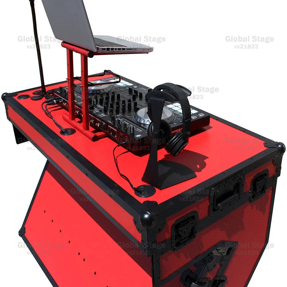 Mesa Coffin Table DJ Aluminio con Ruedas | Flight Case Profesional para Mezclador Pioneer | Varios Colores