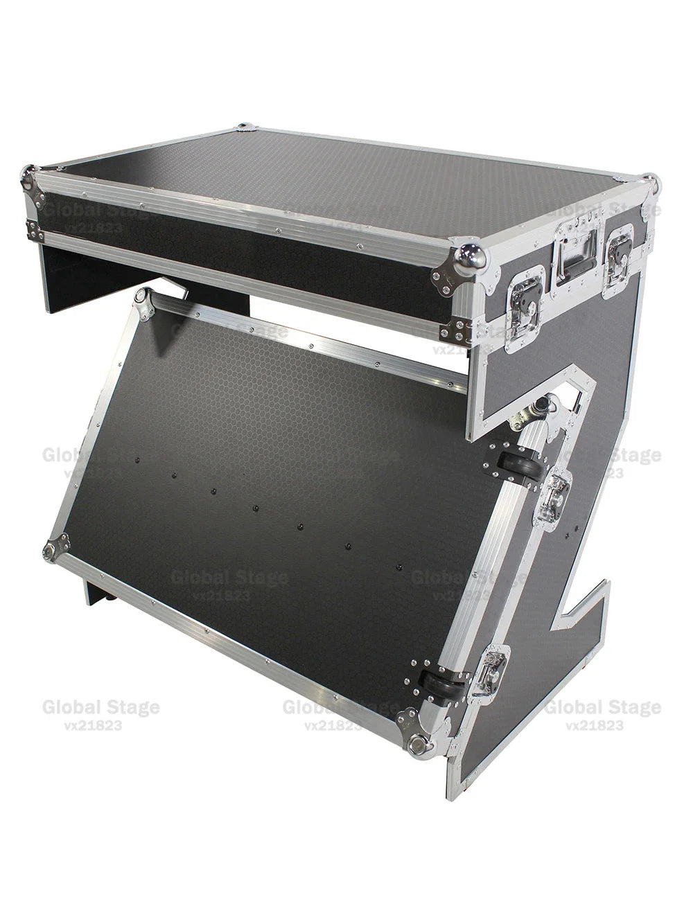 Mesa Coffin Table DJ Aluminio con Ruedas | Flight Case Profesional para Mezclador Pioneer | Varios Colores