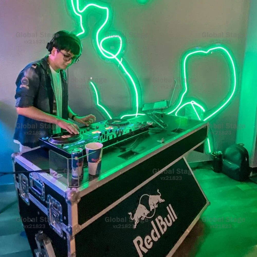 Mesa Coffin Table DJ Aluminio con Ruedas | Flight Case Profesional para Mezclador Pioneer | Varios Colores