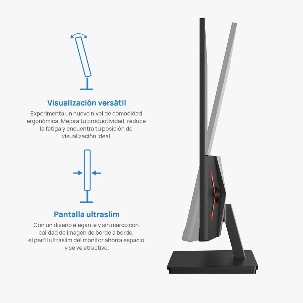 Monitor Triple Pantalla Portátil LCD FHD | Pantalla Secundaria para Portátil | 1 Solo Cable