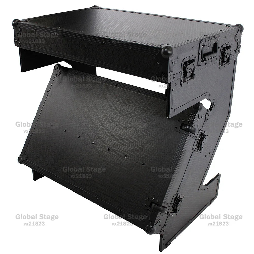 Mesa Coffin Table DJ Aluminio con Ruedas | Flight Case Profesional para Mezclador Pioneer | Varios Colores