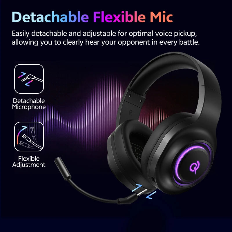Auriculares Gaming V200 Sonido Envolvente 7.1 | Micrófono | LED | Compatible PC PS4 PS5 Xbox