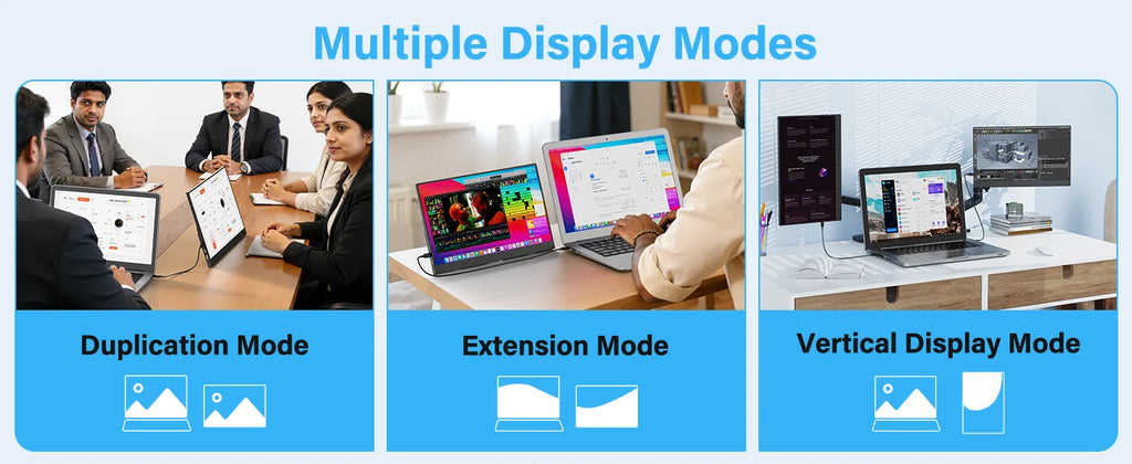 Monitor Portátil Amoudo 15.6'' FHD 1920x1080 IPS | USB-C | Mini HDMI | VESA | Soporte Penhole
