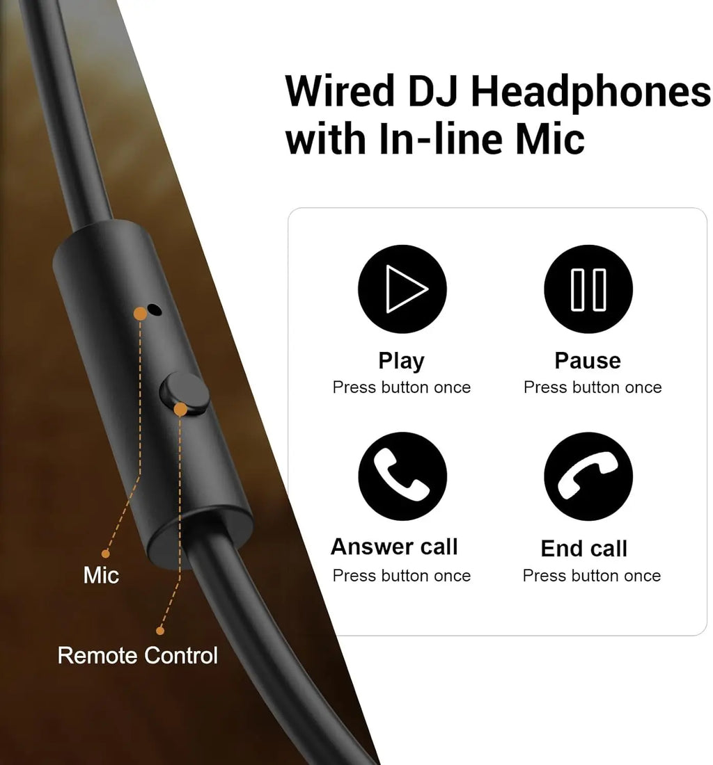Auriculares Oneodio Pro10 Over-Ear | Estudio y DJ | Hi-Res | Cable Desmontable | Con Micrófono