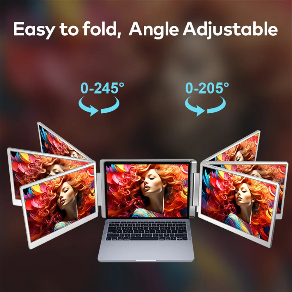 Extensor Doble Pantalla FHD IPS Gaming Portátil | Alta Definición 14 a 16 Pulgadas | Rospider