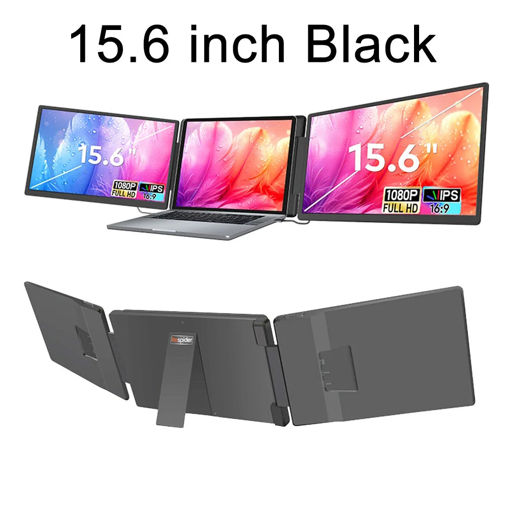 Extensor Doble Pantalla FHD IPS Gaming Portátil | Alta Definición 14 a 16 Pulgadas | Rospider