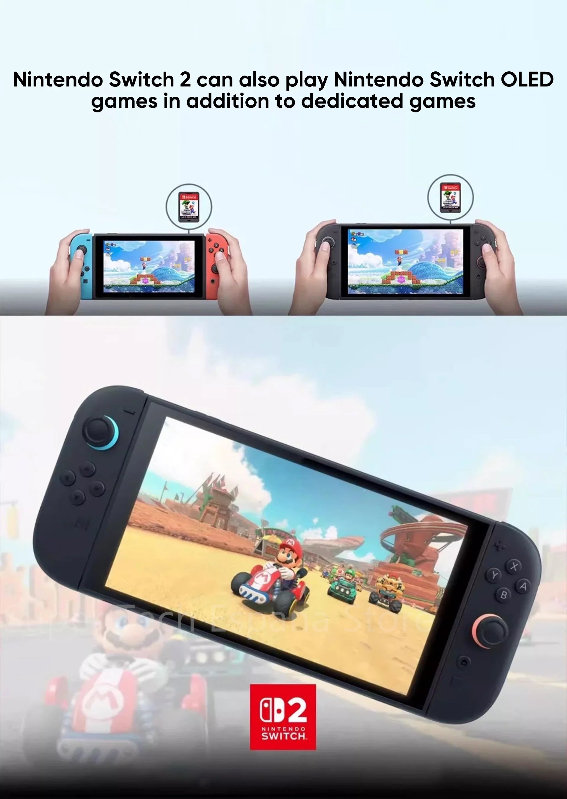 Nintendo Switch 2 Pantalla 7.9" 120Hz | Joy-Con 2 | 3 Modos de Juego | Compatible Switch 1