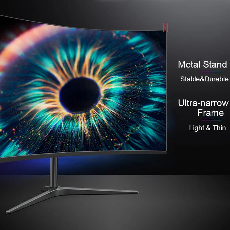 Monitor Curvo Gaming 24'' 100Hz MVA FHD 1080P | 3000R | HDMI VGA | 2ms | Protección Ocular | VESA
