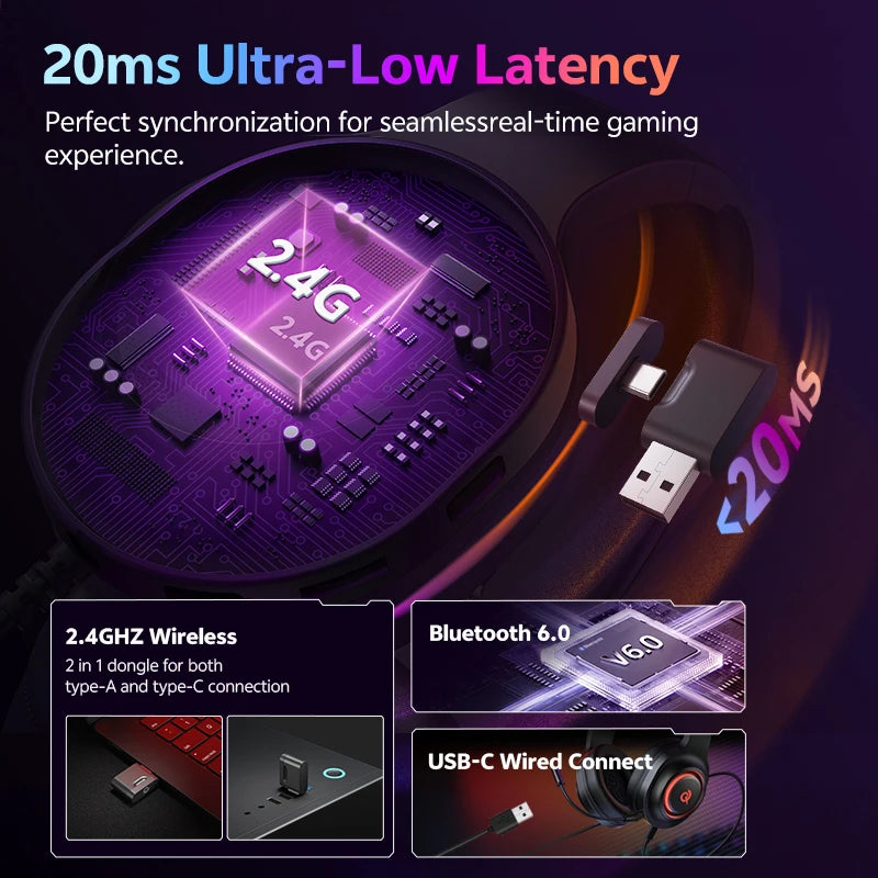 Auriculares Gaming V200 Sonido Envolvente 7.1 | Micrófono | LED | Compatible PC PS4 PS5 Xbox