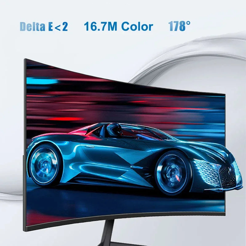 Monitor Curvo Gaming 24'' 100Hz MVA FHD 1080P | 3000R | HDMI VGA | 2ms | Protección Ocular | VESA