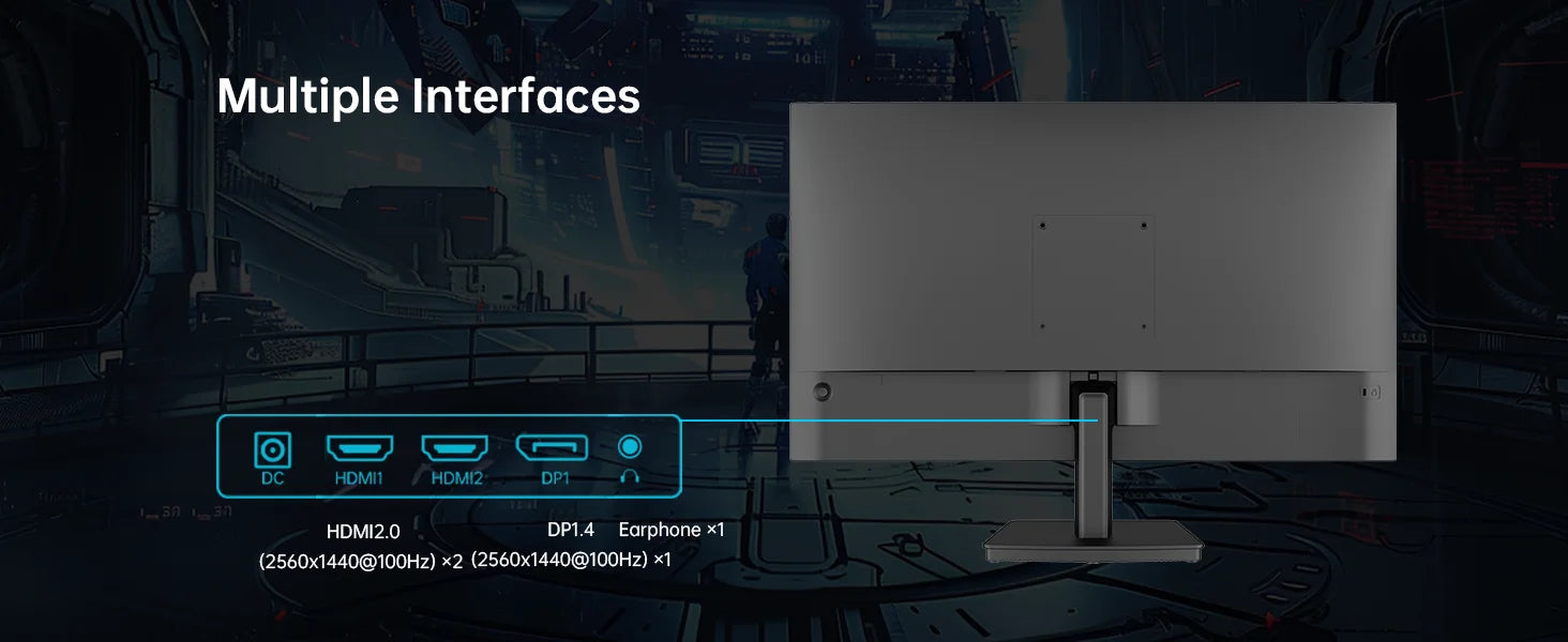Monitor Gaming KTC H27T27 27'' QHD 2560x1440 IPS | 100Hz | HDR10 | 1ms | Luz Azul Baja