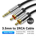 Cable de Audio Vention 3.5mm a 2 RCA | Splitter AUX para Amplificador, TV, Smartphone y Sistema HiFi