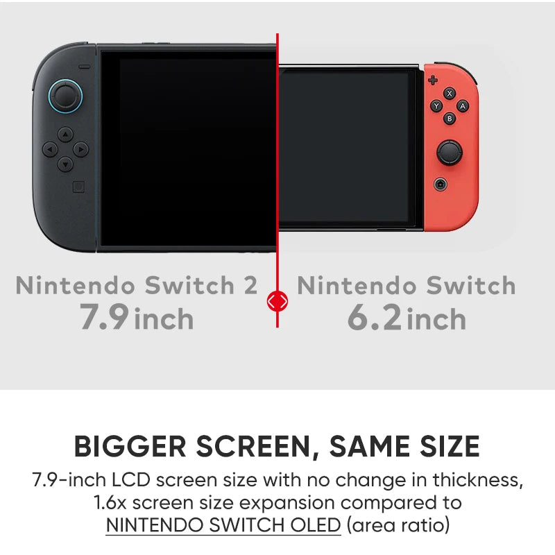 Nintendo Switch 2 Pantalla 7.9" 120Hz | Joy-Con 2 | 3 Modos de Juego | Compatible Switch 1