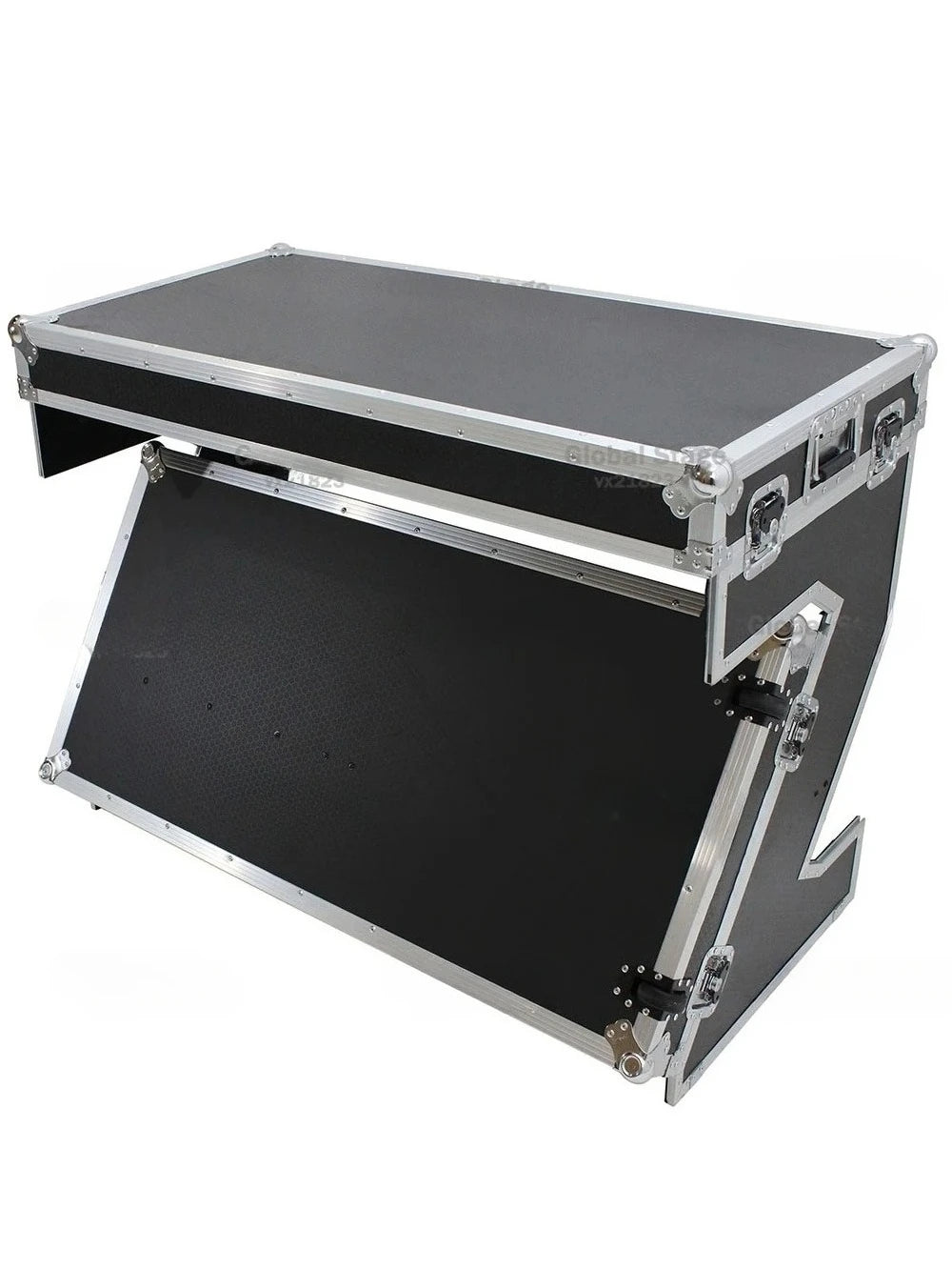 Mesa Coffin Table DJ Aluminio con Ruedas | Flight Case Profesional para Mezclador Pioneer | Varios Colores