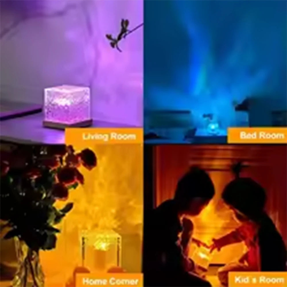 Lámpara Proyector Aurora RGB Homefish 16 Colores | Luz Nocturna | Decoración Habitación