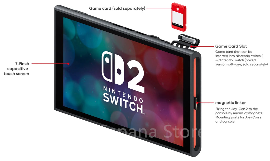 Nintendo Switch 2 Pantalla 7.9" 120Hz | Joy-Con 2 | 3 Modos de Juego | Compatible Switch 1