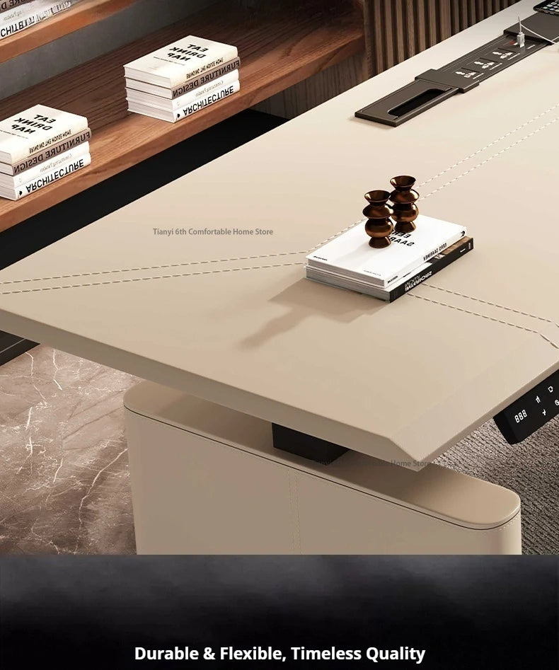 Mesa Escritorio Eléctrico Altura Ajustable | Estilo Nórdico de Lujo | Sala y Oficina | FYCD