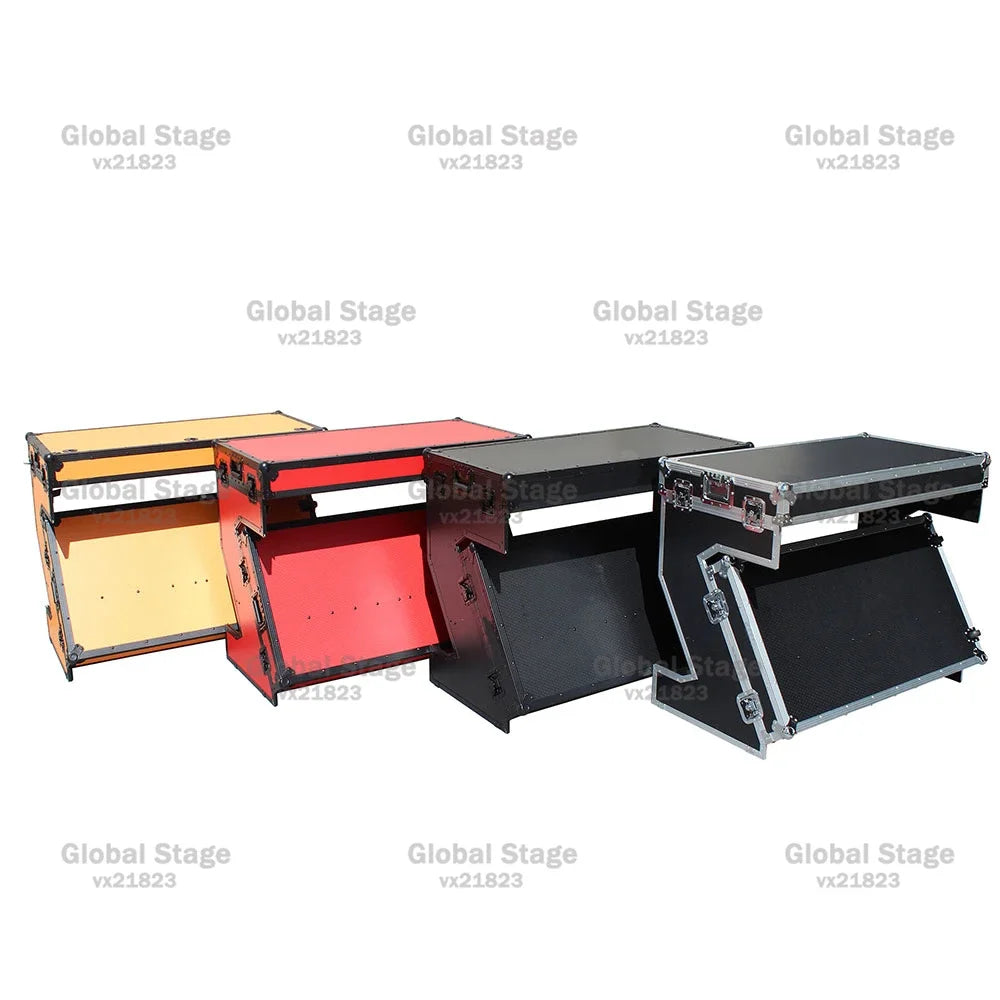 Mesa Coffin Table DJ Aluminio con Ruedas | Flight Case Profesional para Mezclador Pioneer | Varios Colores