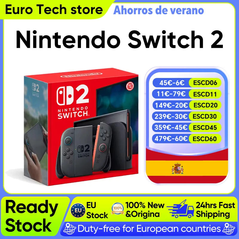 Nintendo Switch 2 Pantalla 7.9" 120Hz | Joy-Con 2 | 3 Modos de Juego | Compatible Switch 1