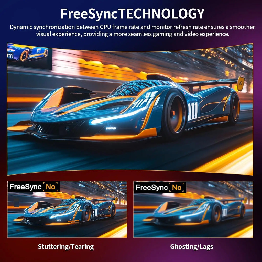 Monitor Gaming Curvo Crua 27'' 200Hz FHD 1080P | FreeSync | Sin Marco | Protección Ocular
