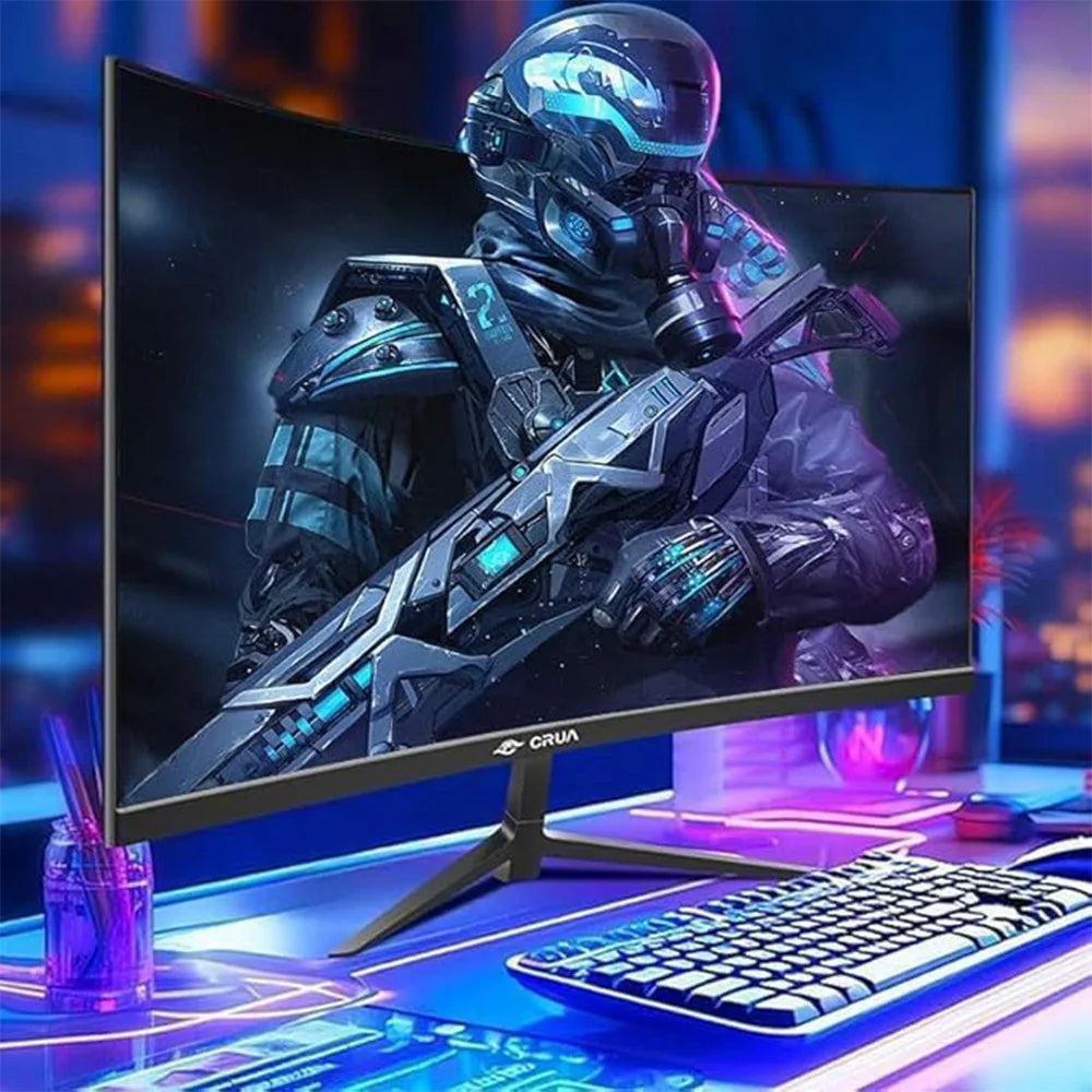 Monitor Gaming Curvo CRUA 24.5'' 120Hz FHD 1080P | FreeSync | Sin Marco | DisplayPort HDMI | VESA