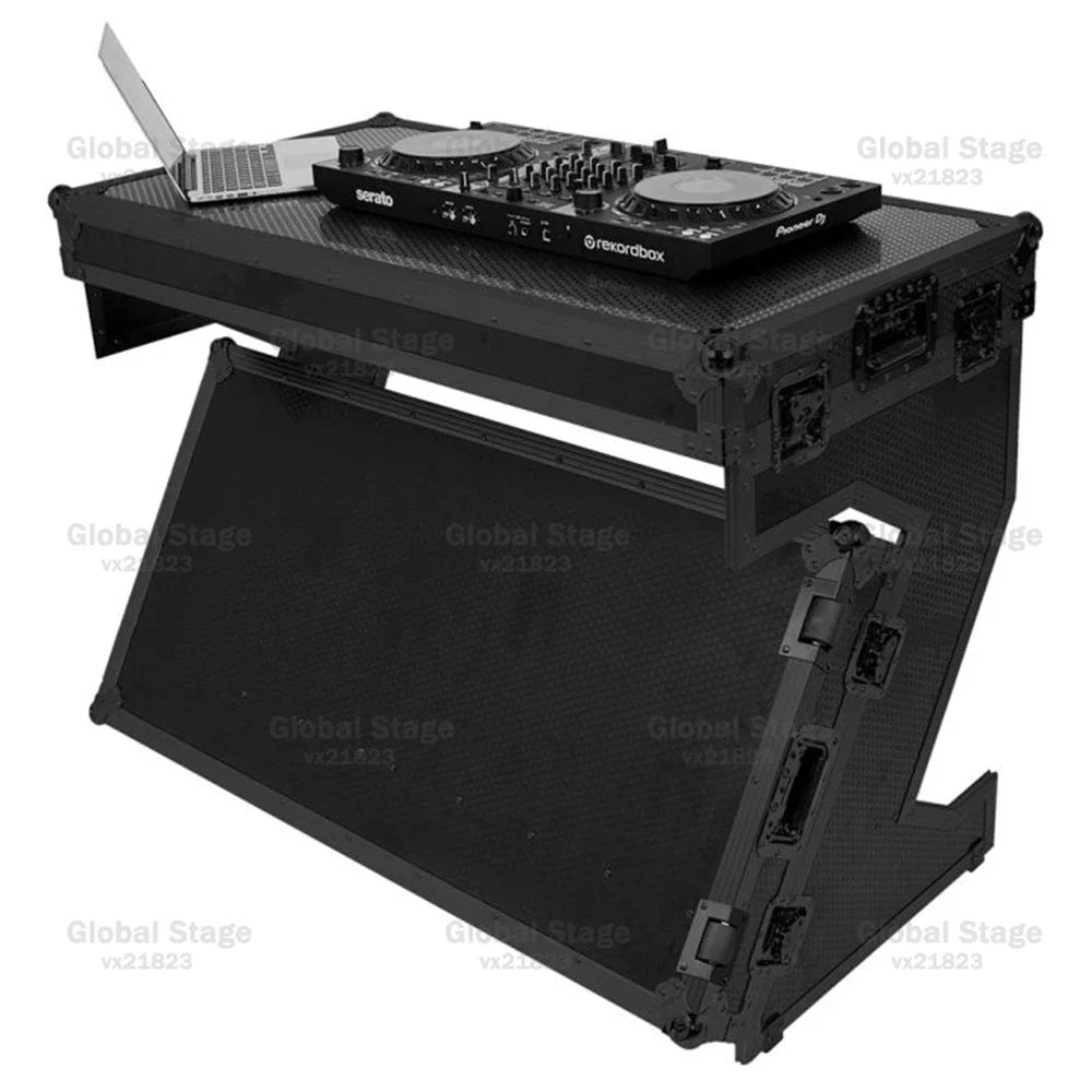 Mesa Coffin Table DJ Aluminio con Ruedas | Flight Case Profesional para Mezclador Pioneer | Varios Colores