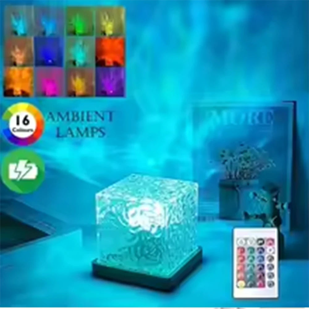 Lámpara Proyector Aurora RGB Homefish 16 Colores | Luz Nocturna | Decoración Habitación