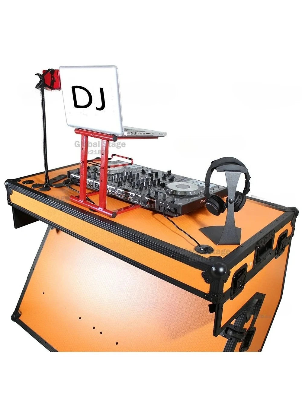 Mesa Coffin Table DJ Aluminio con Ruedas | Flight Case Profesional para Mezclador Pioneer | Varios Colores
