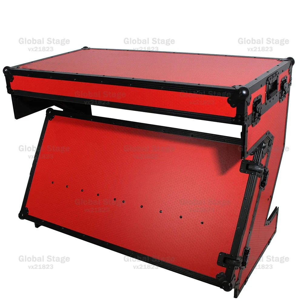 Mesa Coffin Table DJ Aluminio con Ruedas | Flight Case Profesional para Mezclador Pioneer | Varios Colores