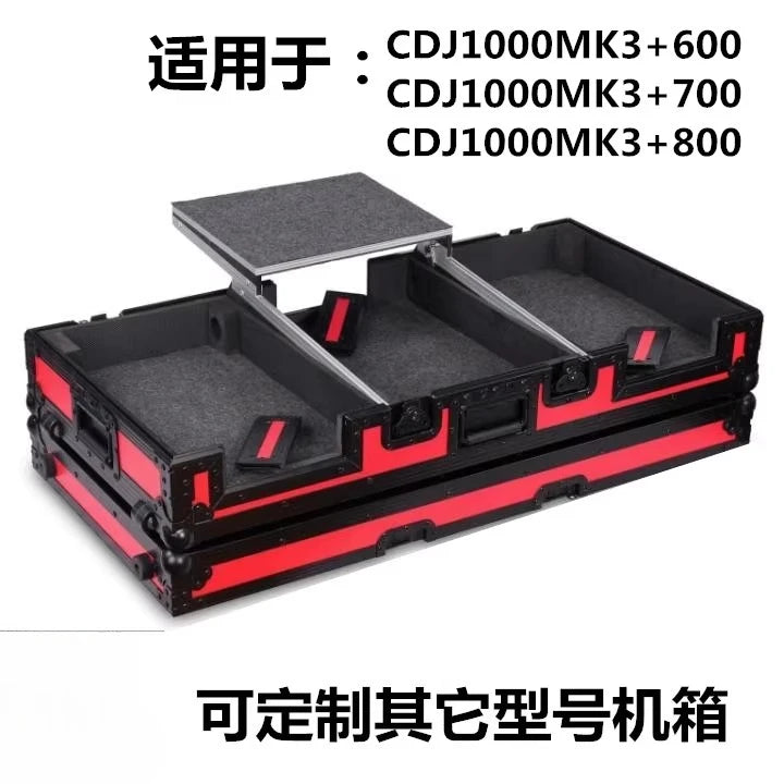 Flight Case DJ Personalizado | Pioneer XDJ-1000MK2 + Mezclador DJM850 | Maleta Avión Profesional
