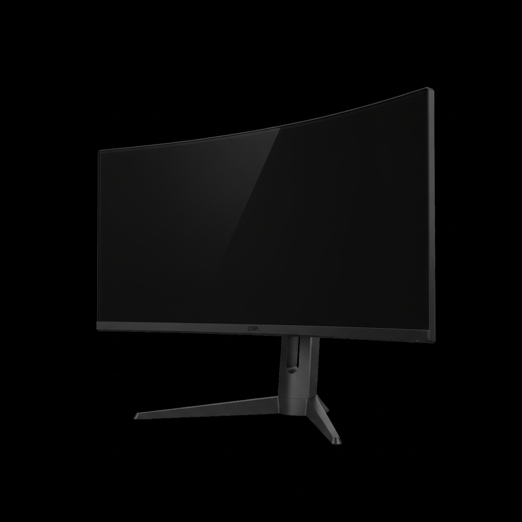 Monitor gaming curvo Crua 27 pulgadas 200Hz FHD negro