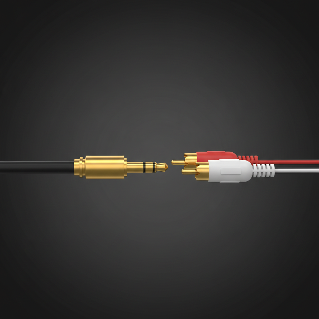 Cable Vention 3.5mm a 2 RCA conectores dorados
