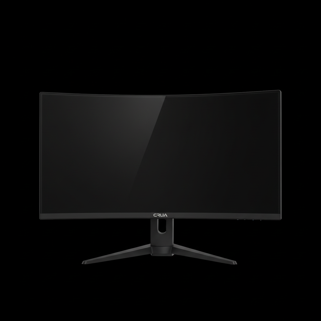 Monitor gaming curvo CRUA 24.5 120Hz FHD sin marco negro